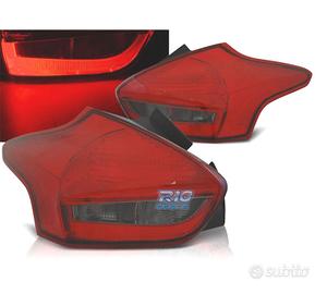 FANALI FORD FOCUS 3 HATCHBACK 14- BAR LED ROSSO AF