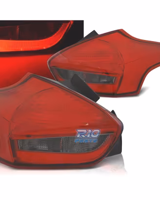 FANALI FORD FOCUS 3 HATCHBACK 14- BAR LED ROSSO AF