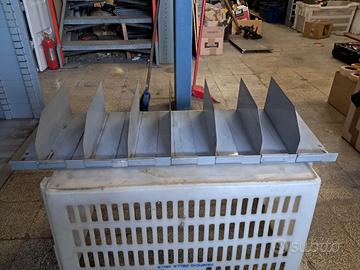 Ripiano per scaffali con 7 divisori