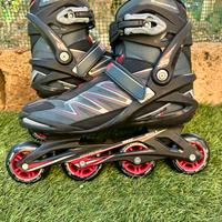 Pattini in linea ROCES BIG ZYX BLACK RED tg. 44