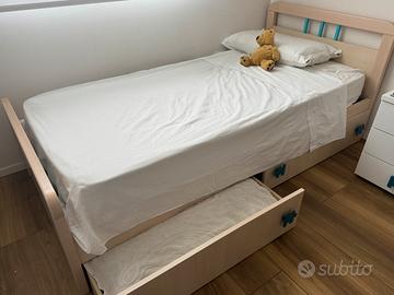 Letto, rete a doghe per camera ragazzi