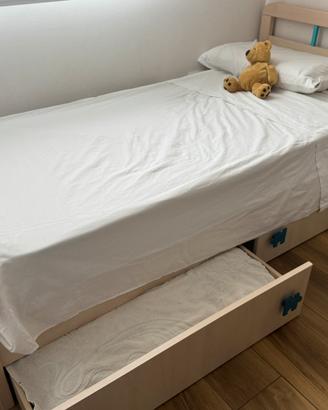 Letto, rete a doghe per camera ragazzi