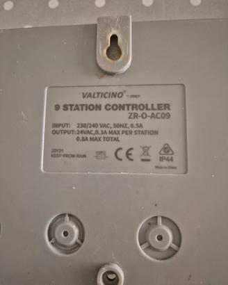 Programmatore irrigazione  9 zone VALTICINO