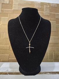 COLLANA IN ORO GIALLO E BIANCO