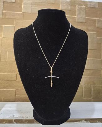 COLLANA IN ORO GIALLO E BIANCO