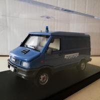 Modellino fiat iveco daily polizia stradale