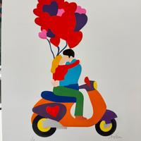 Kissing heart | Marco Lodola - Serigrafia firmata