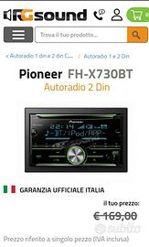 pioneer 2 din FHX-730BT