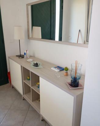 Madia moderna + specchio Mobile ingresso credenza