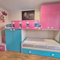 Cameretta bambini 3 letti