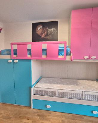 Cameretta bambini 3 letti