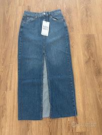 Gonna lunga di jeans Stradivarius