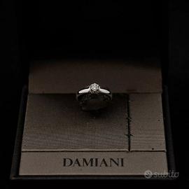 DAMIANI SOLITARIO ORO BIANCO 18KT BRILLANTE 0.20CT