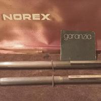 Penna stilografica NOREX +penna a sfera argento