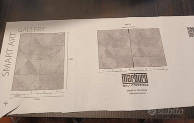 4 pannelli di carta da parati di pregio