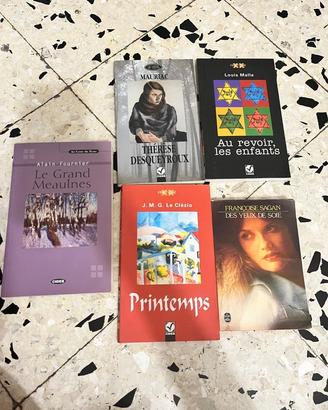 Lotto 5 Libri in Francese | Letteratura e Letture