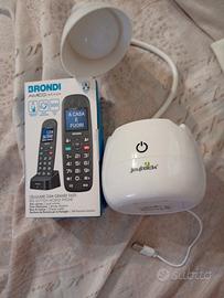 Telefono Brondi più lampada da tavolo 