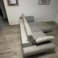 Poltronesofà divano in alcantara colore grigio