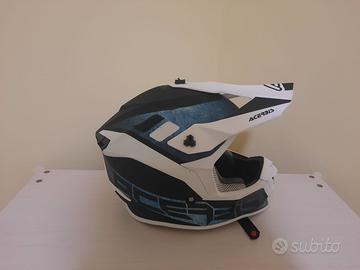 ACERBIS HELMET LINEAR BIANCO/AZZURRO TAGLIA M