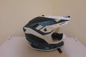 ACERBIS HELMET LINEAR BIANCO/AZZURRO TAGLIA M