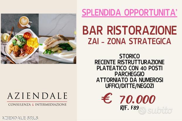 Bar storico con cucina zona zai