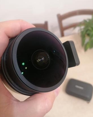 Sigma 8mm attacco canon + Nodal Ninja R10