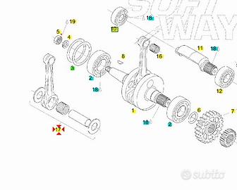 Biella completa Aprilia RS125 AP0295379