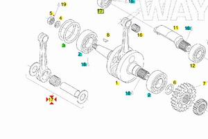 Biella completa Aprilia RS125 AP0295379