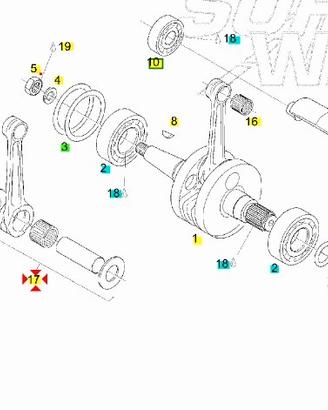 Biella completa Aprilia RS125 AP0295379