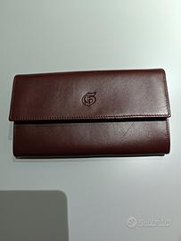 portafoglio vera pelle bordeaux Nazareno Gabrielli