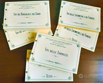 Ferrovie. 3+3 Ristampe ALBUM R.A. 1887.