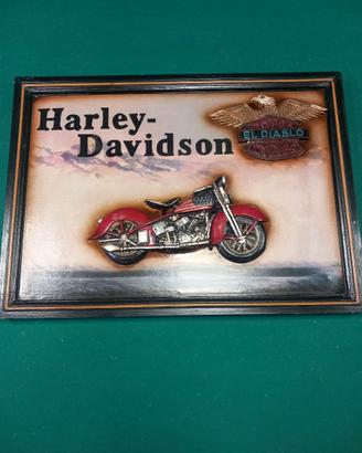 Quadro in legno HARLEY DAVIDSON 