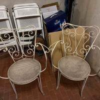 Set da giardino vintage in ferro battuto