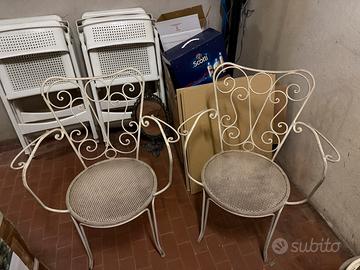 Set da giardino vintage in ferro battuto