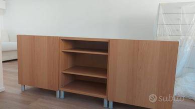 Credenza bassa IKEA 180 × 41.5 x h64 + 10 cm piedi