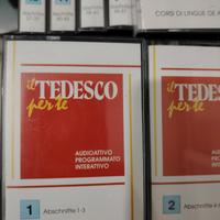 corso di lingua tedesca in audiocassette +dizionar