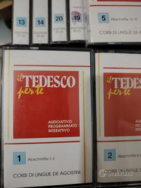 corso di lingua tedesca in audiocassette +dizionar