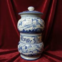 Vaso Albarello Farmacia Albisola ceramica Ung Me