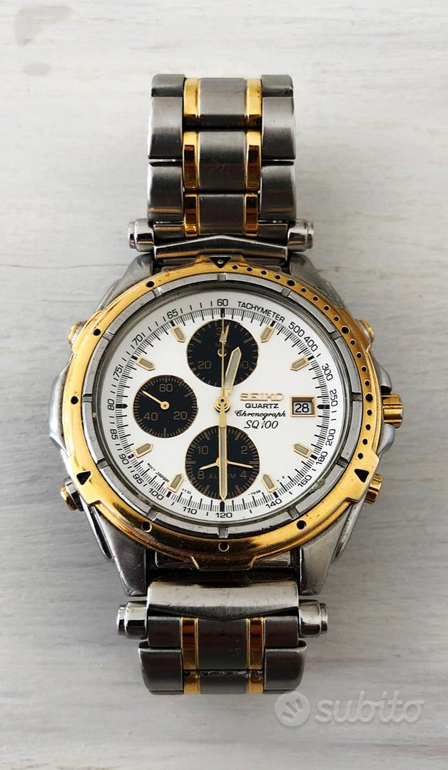 Seiko quartz shop chronograph sq 100