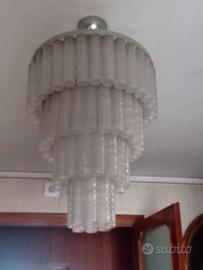Lampadario in vetro stile "Venini"
