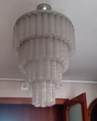 Lampadario in vetro stile "Venini"