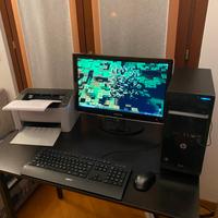 Pc Fisso Completo con Stampante Laser