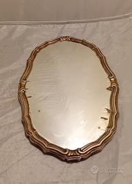 Specchio Antico con cornice in argento 
