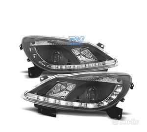 FARI OPEL CORSA D 06-10 LUCE DIURNA FONDO NERO