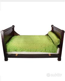 Letto a barca antico 800 stile impero