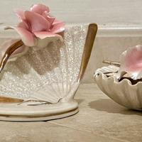 2 decorazioni capodimonte stilart hand made italy