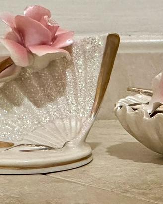 2 decorazioni capodimonte stilart hand made italy