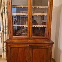 Credenza vetrina in noce primi '900