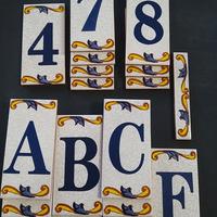 numeri civici ceramica 