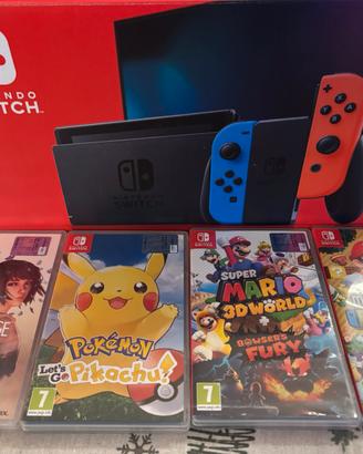 Nintendo Switch + giochi + microSD 128 + accessori